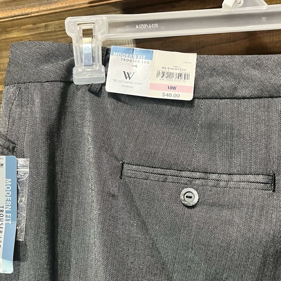 Worthington Modern Fit Trouser Leg Dress Pants - Picture 13 of 13